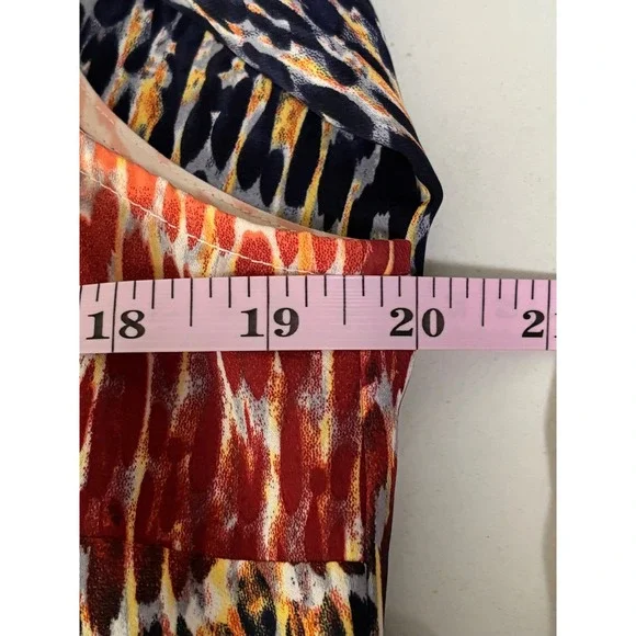 Cabi Sleeveless‎ Collared Top Womens Medium Cheetah Print Ombre Button Up - B6 - Picture 6 of 9